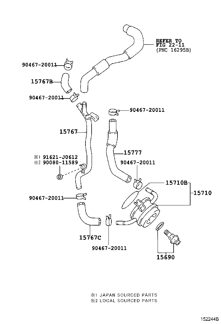 Exploded illustration 152244B