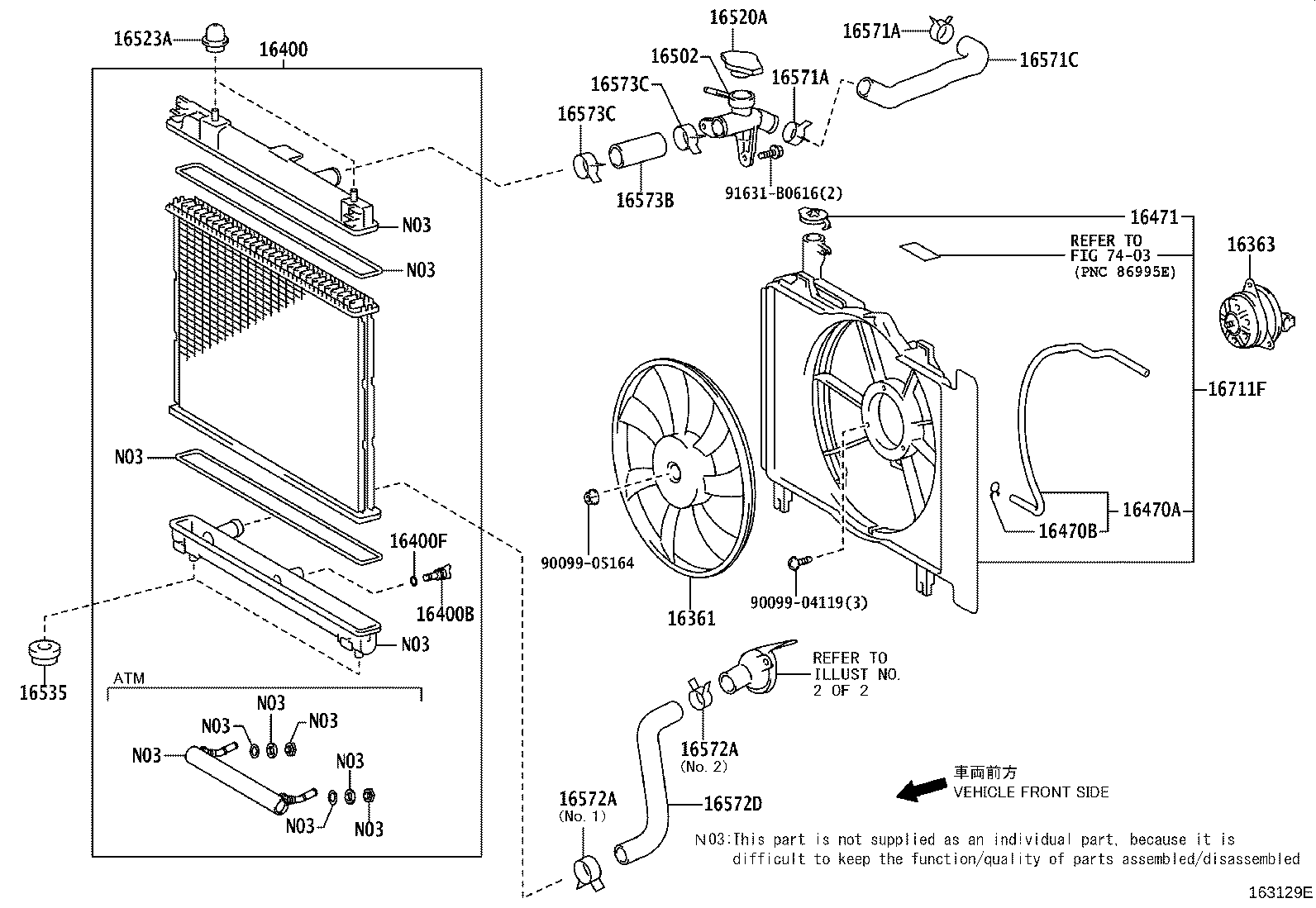 Exploded illustration 163129E