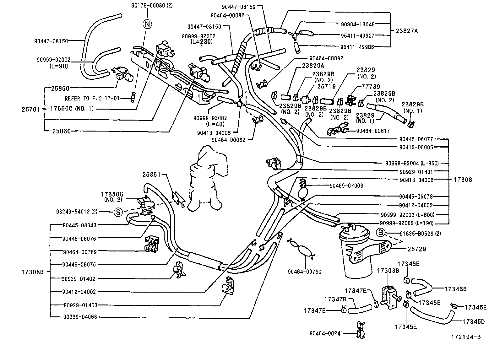Exploded illustration 172194B