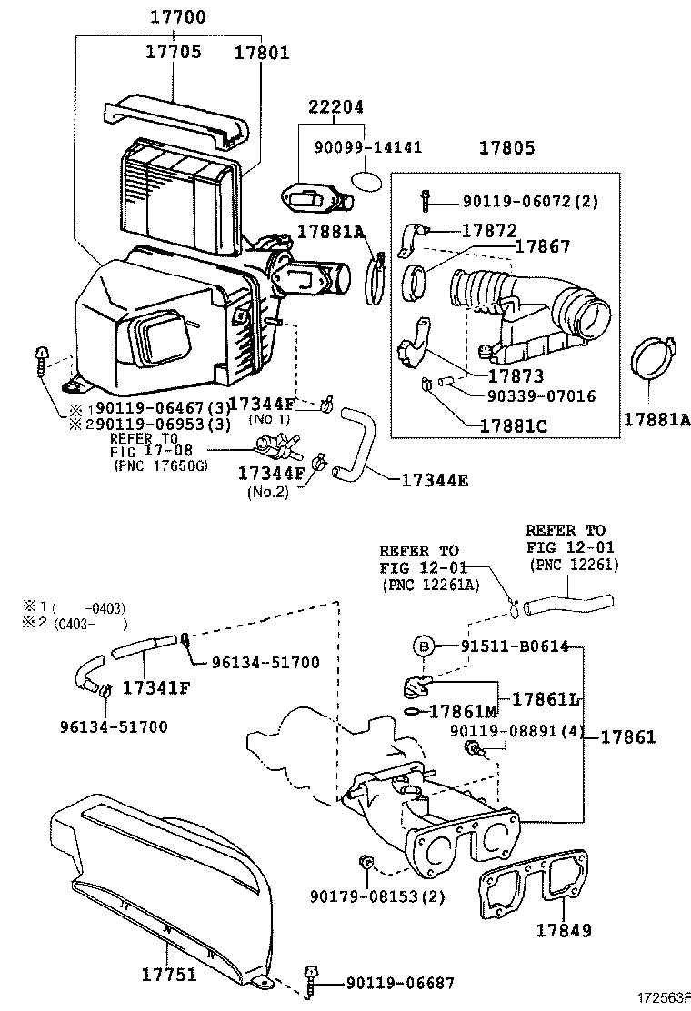 Exploded illustration 172563F