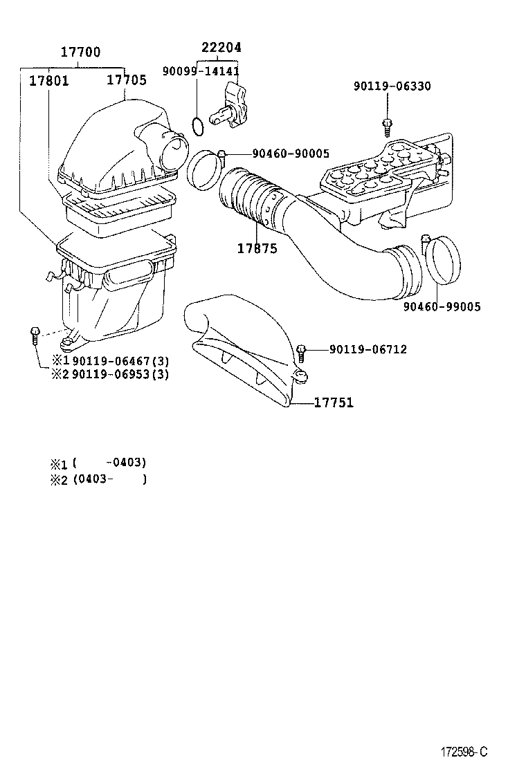 Exploded illustration 172598C