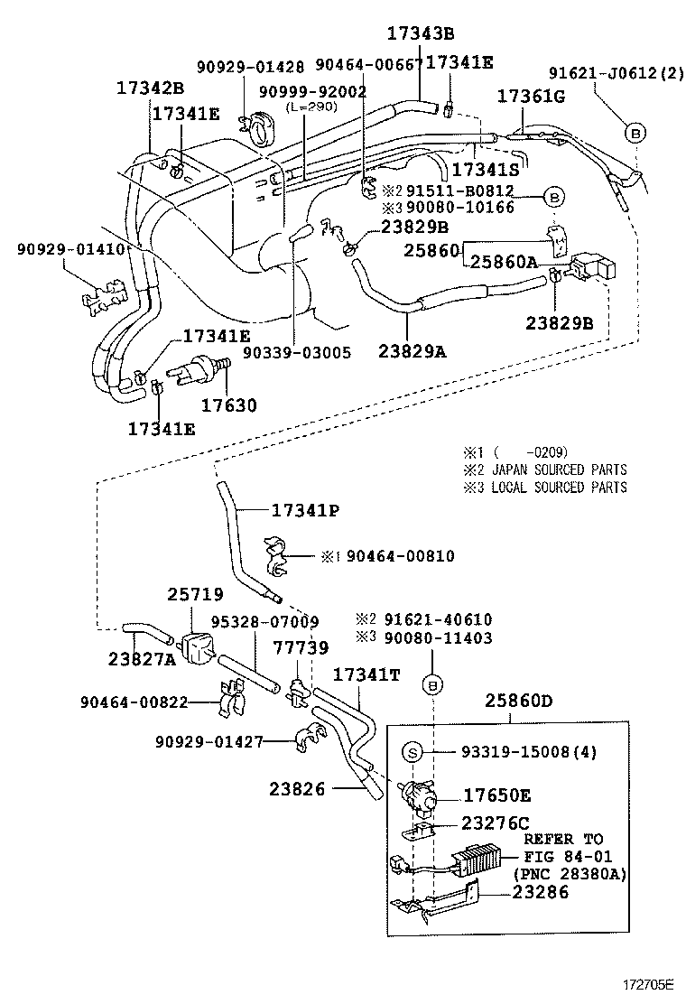 Exploded illustration 172705E