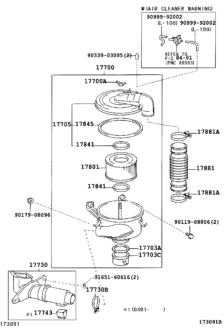Exploded illustration 173091B