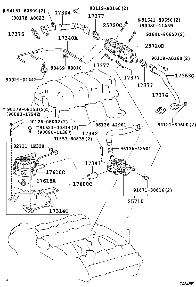 Exploded illustration 174345F
