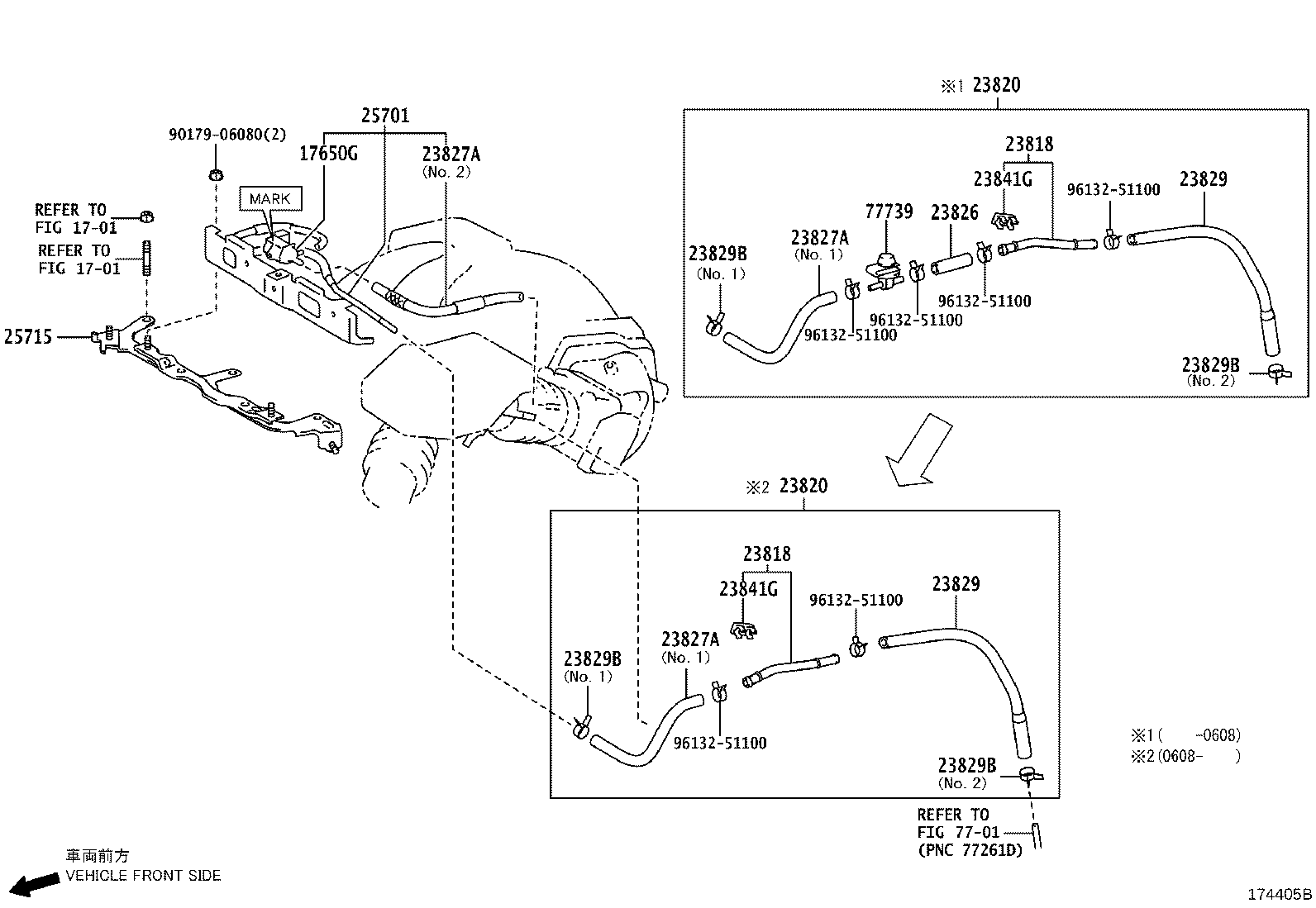 Exploded illustration 174405B