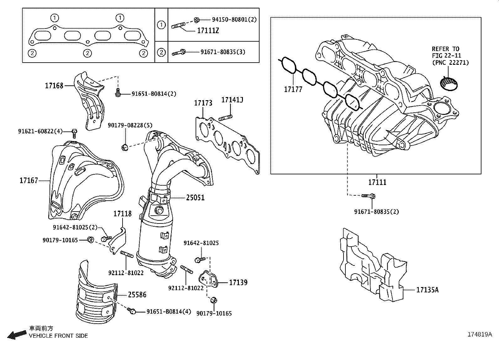 Exploded illustration 174819A