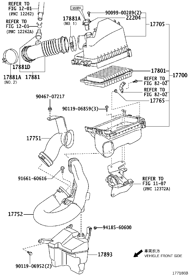 Exploded illustration 177186B