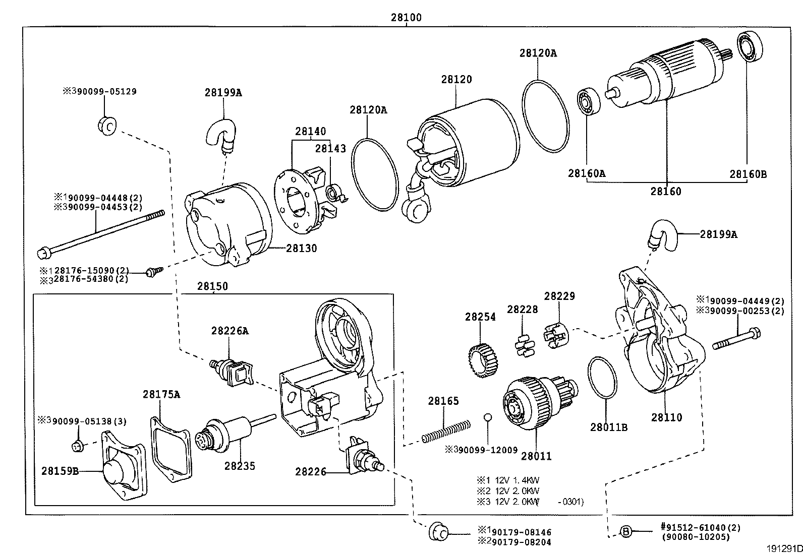 Exploded illustration 191291D