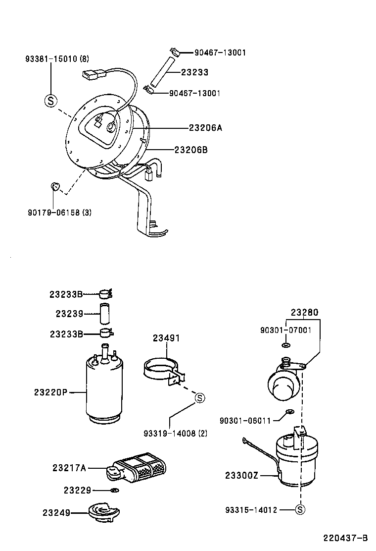 Exploded illustration 220437B