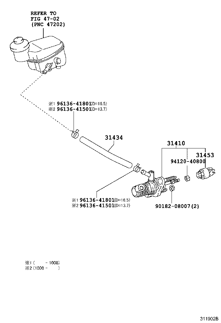 Exploded illustration 311902B