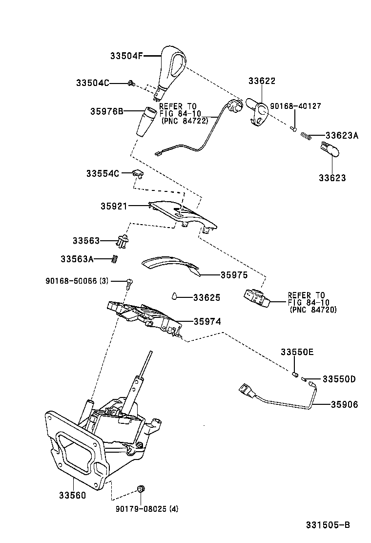 Exploded illustration 331505B