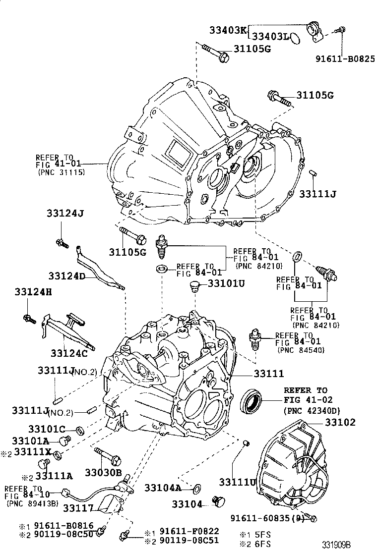Exploded illustration 331909B