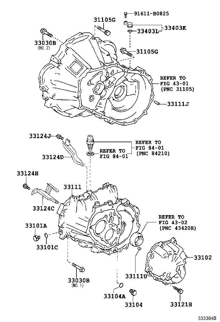 Exploded illustration 333384B