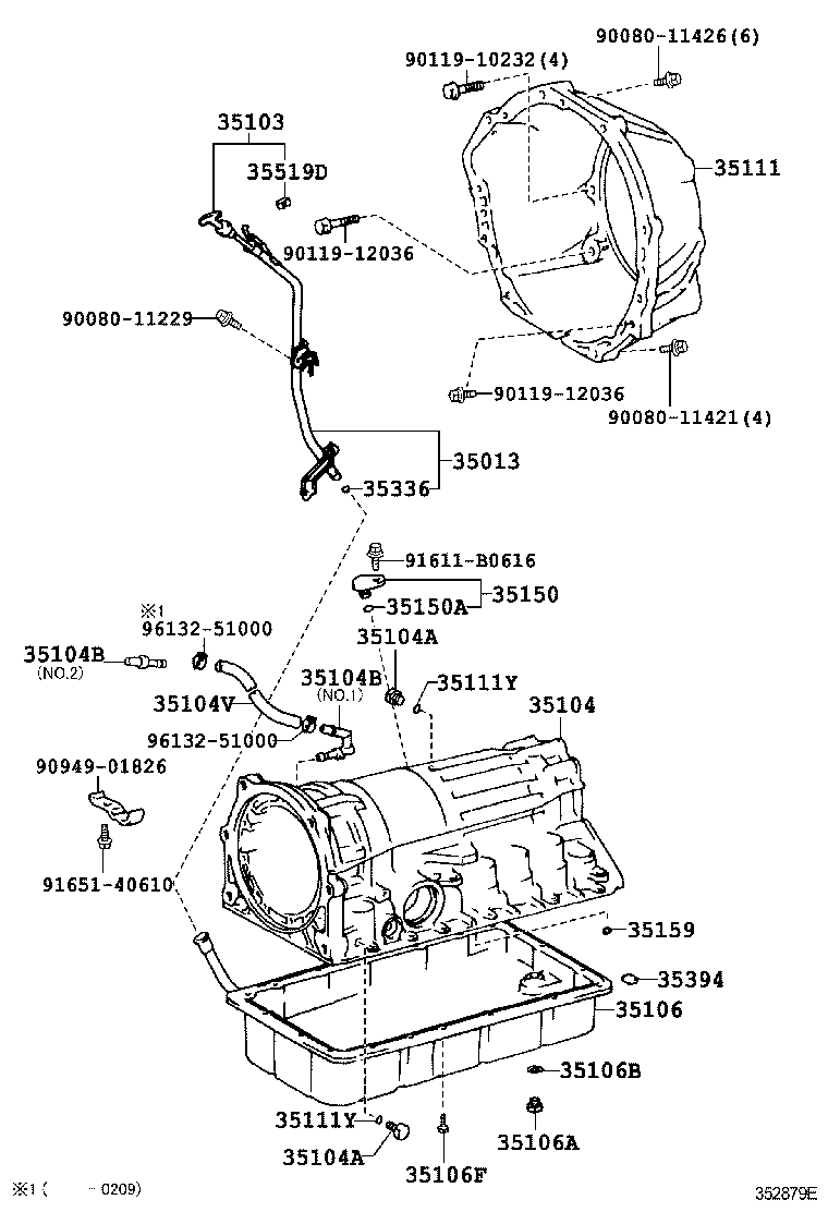 Exploded illustration 352879E