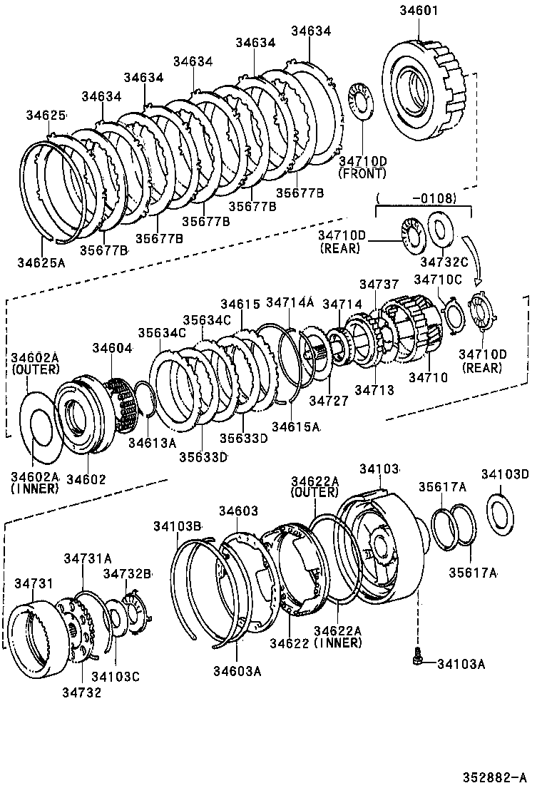 Exploded illustration 352882A