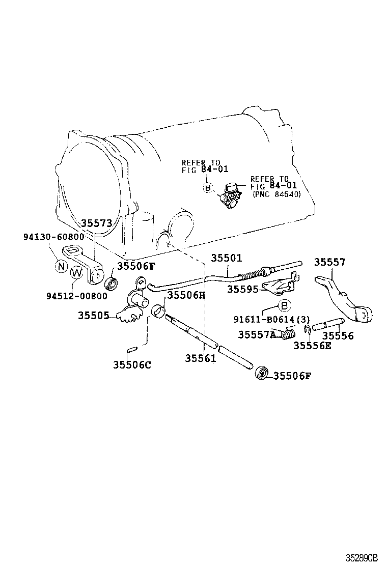 Exploded illustration 352890B