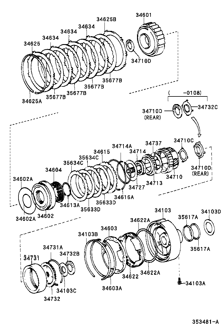 Exploded illustration 353481A