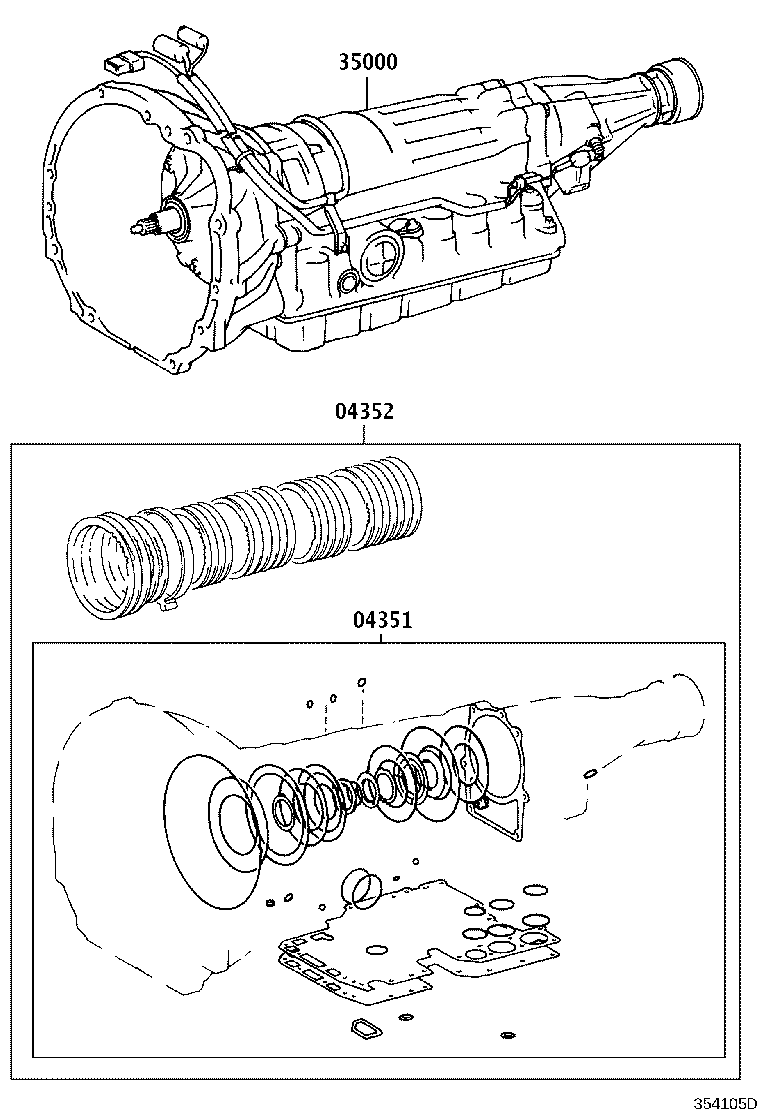 Exploded illustration 354105D