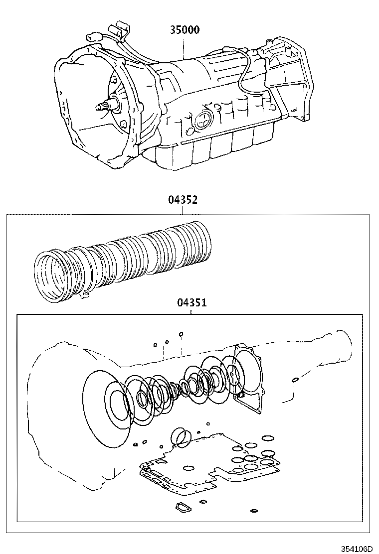 Exploded illustration 354106D
