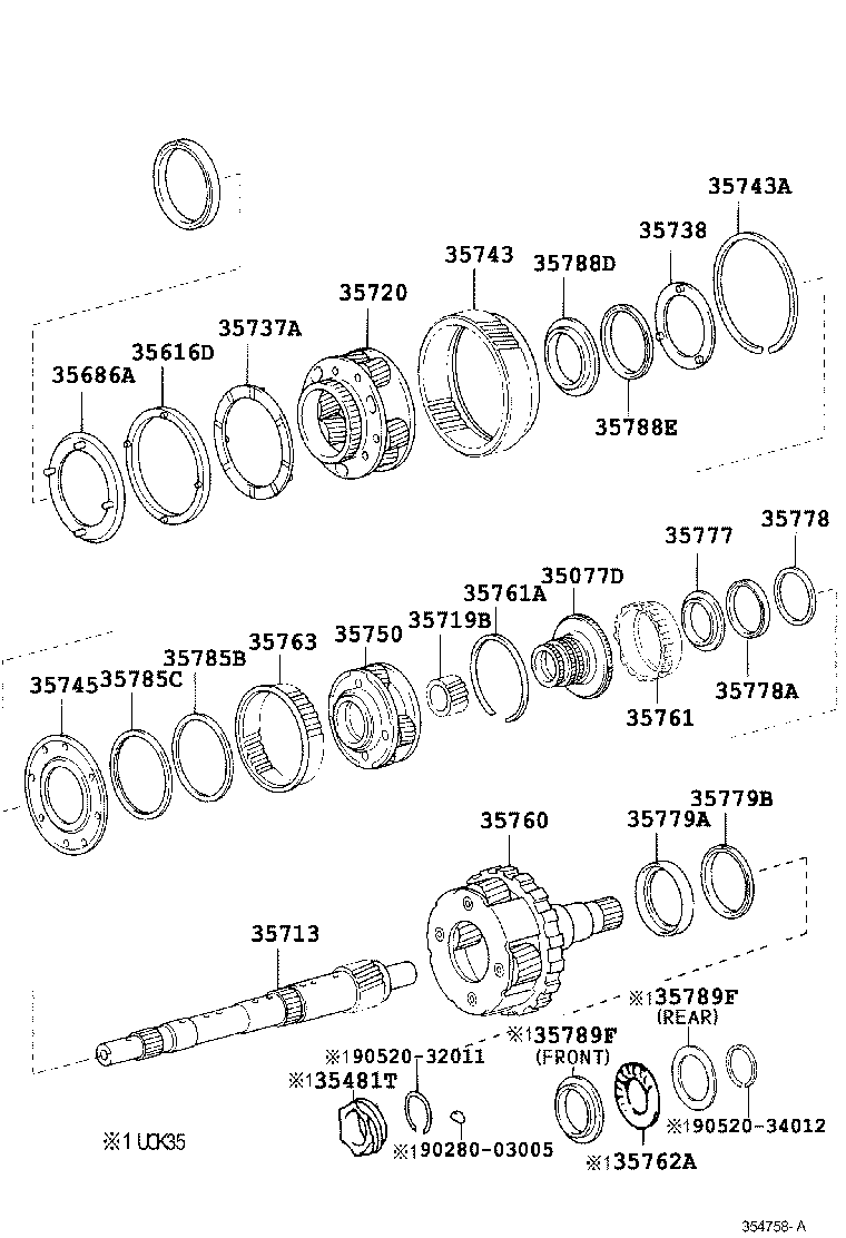 Exploded illustration 354758A