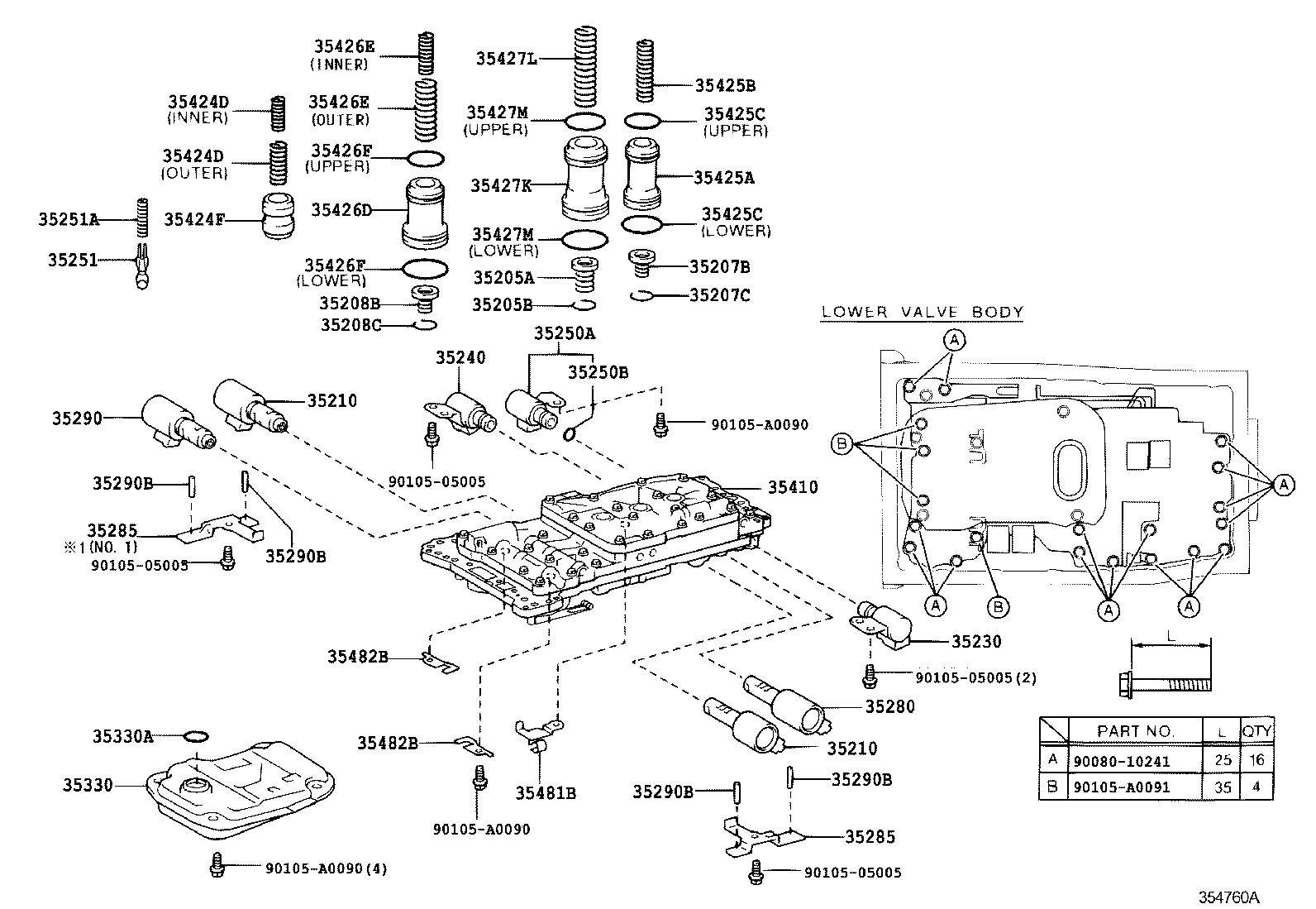 Exploded illustration 354760A