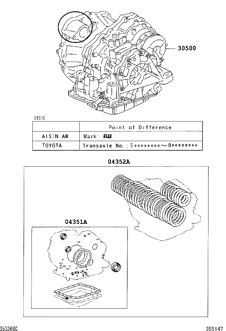 Exploded illustration 355147A