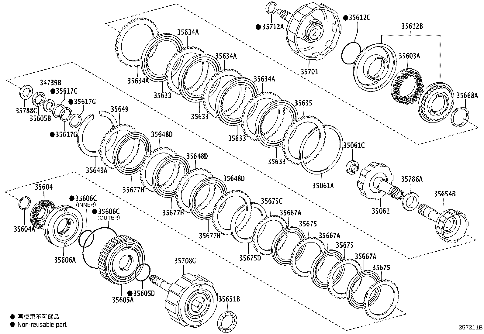 Exploded illustration 357311B