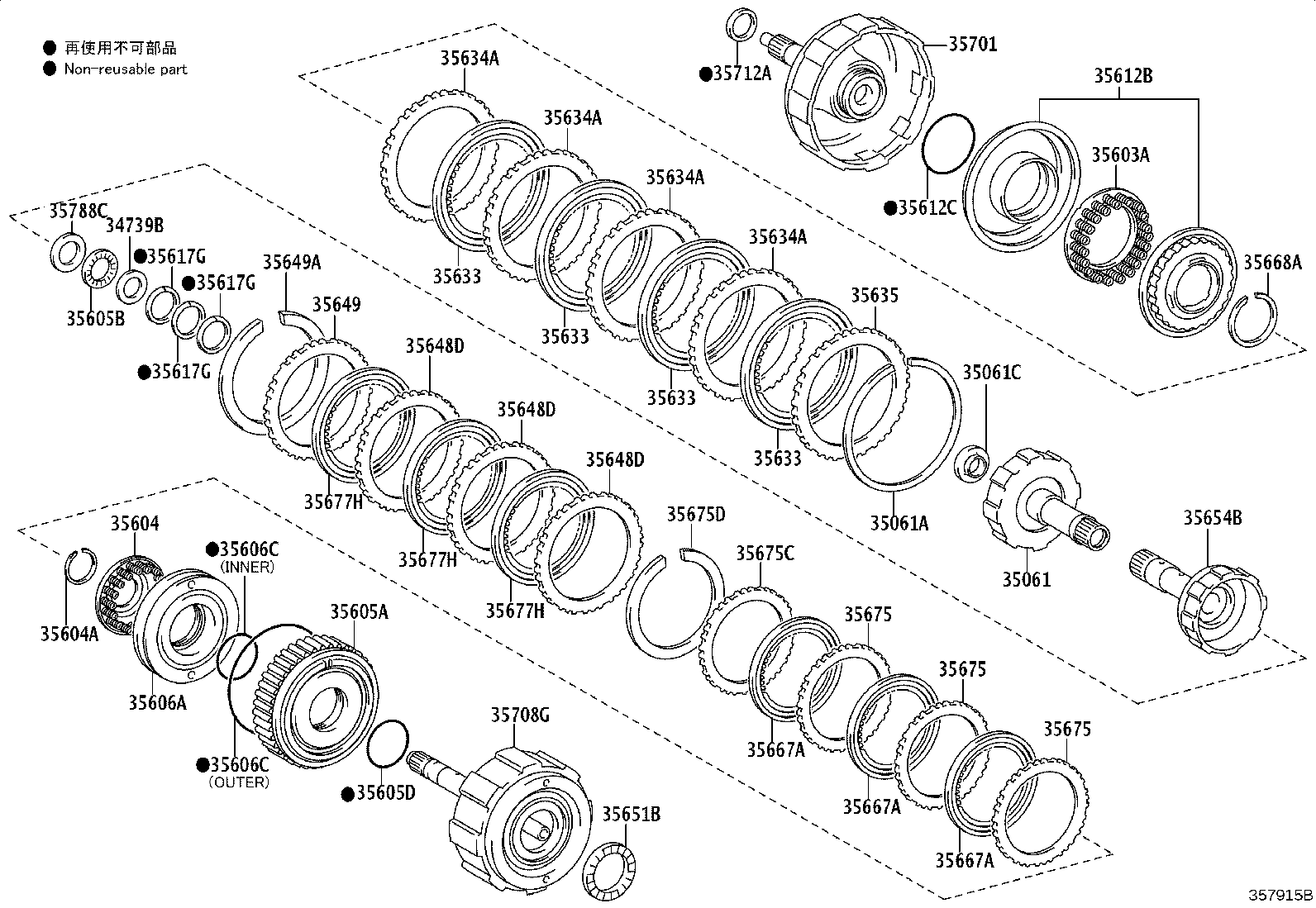 Exploded illustration 357915B