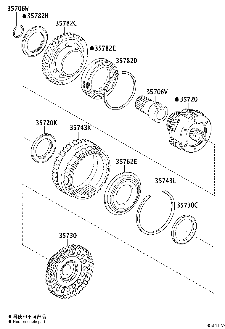 Exploded illustration 358412A