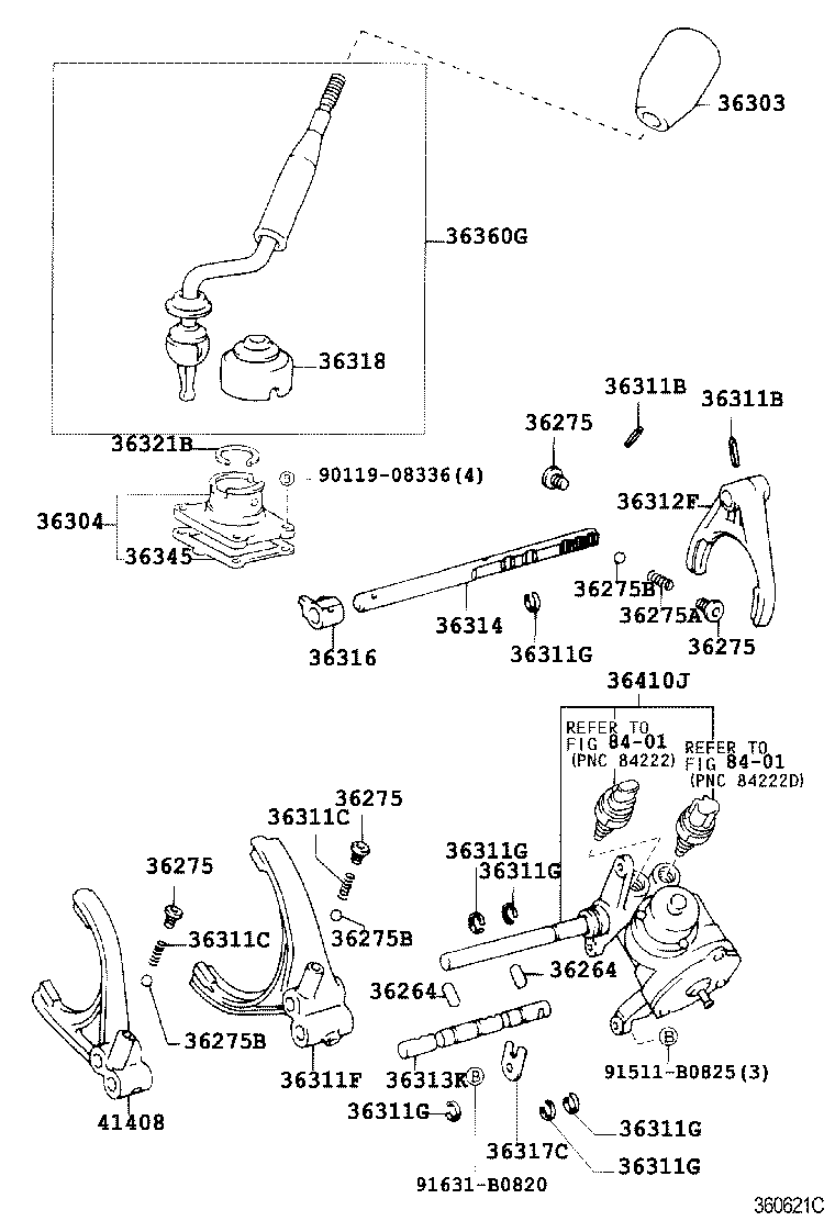 Exploded illustration 360621C