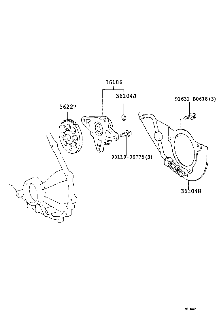 Exploded illustration 361002