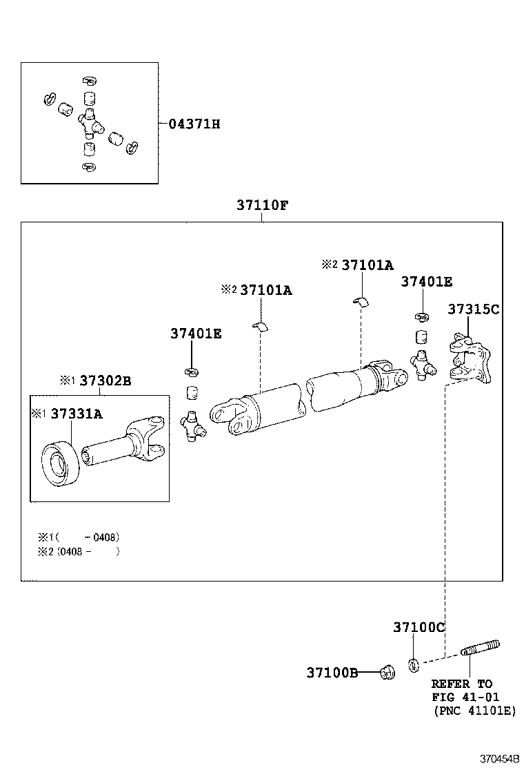 Exploded illustration 370454B