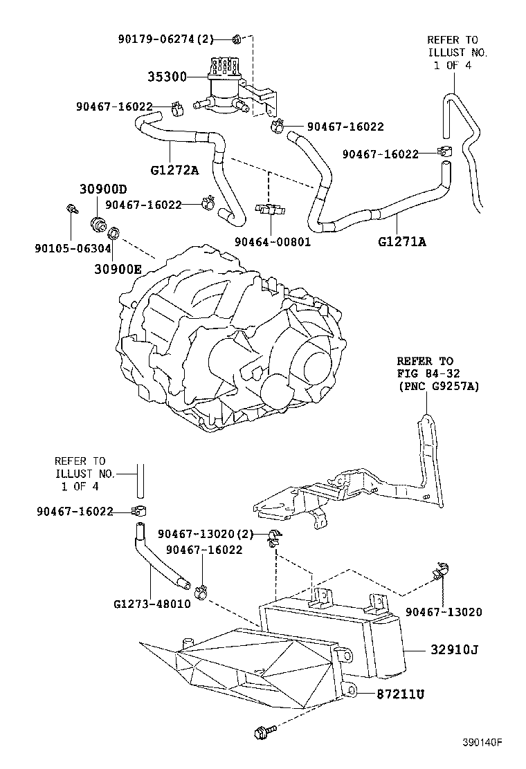 Exploded illustration 390140F