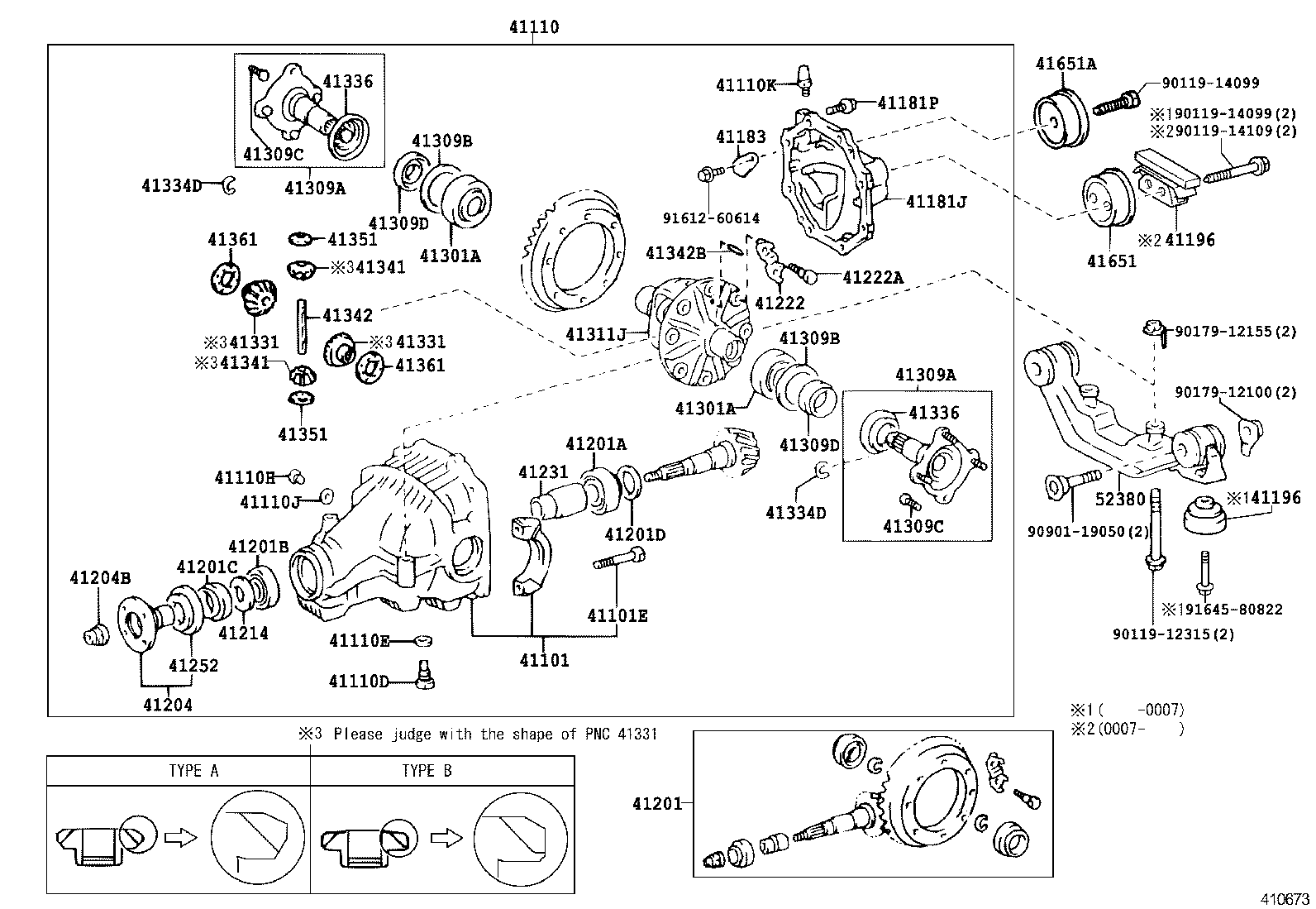 Exploded illustration 410673G