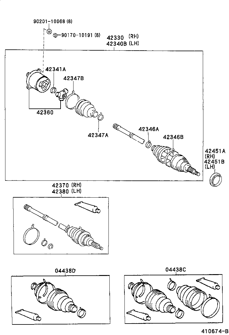 Exploded illustration 410674B