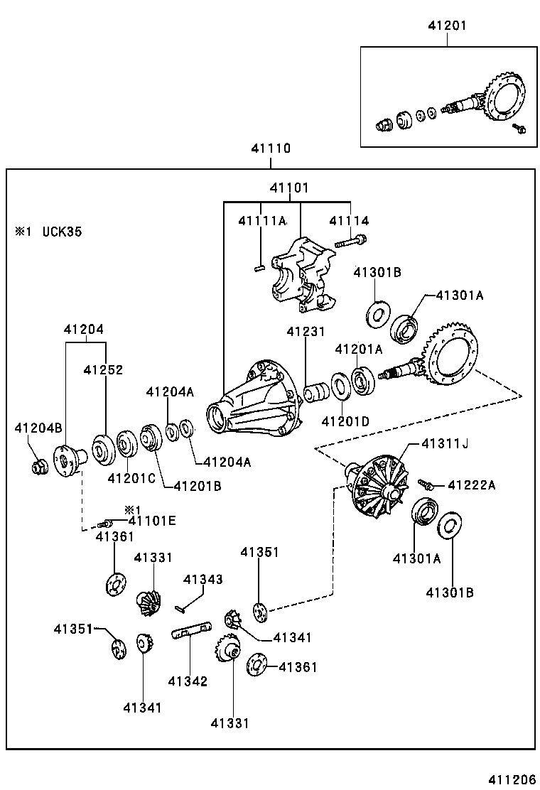 Exploded illustration 411206