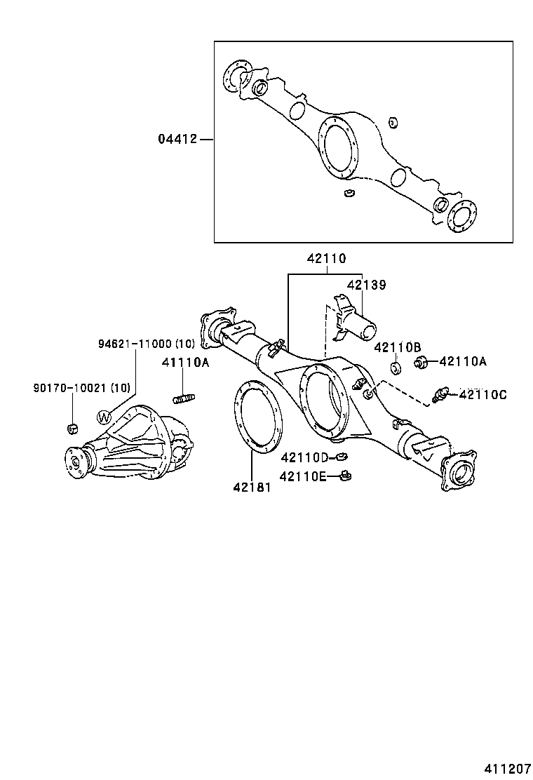 Exploded illustration 411207