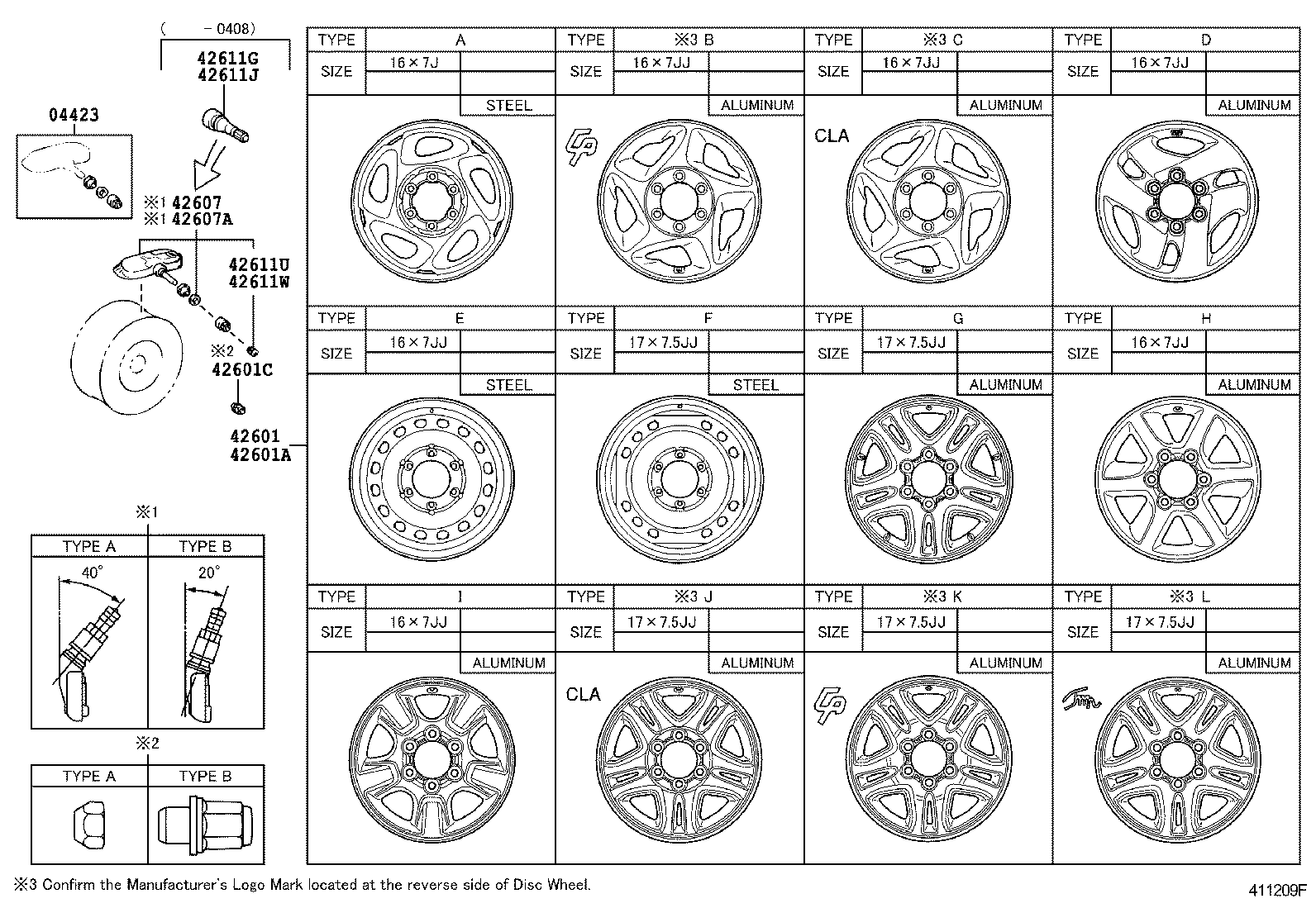 Exploded illustration 411209F