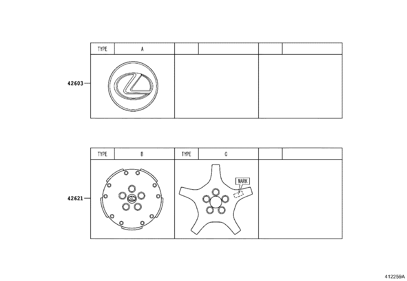 Exploded illustration 412259A