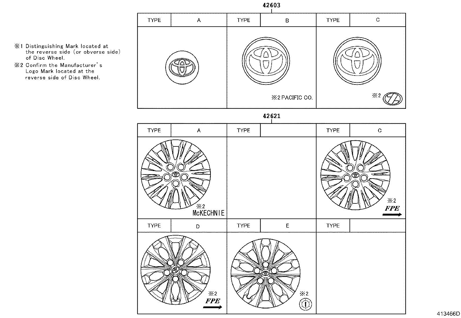 Exploded illustration 413466D