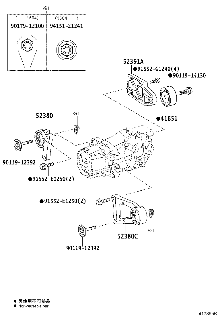 Exploded illustration 413866B