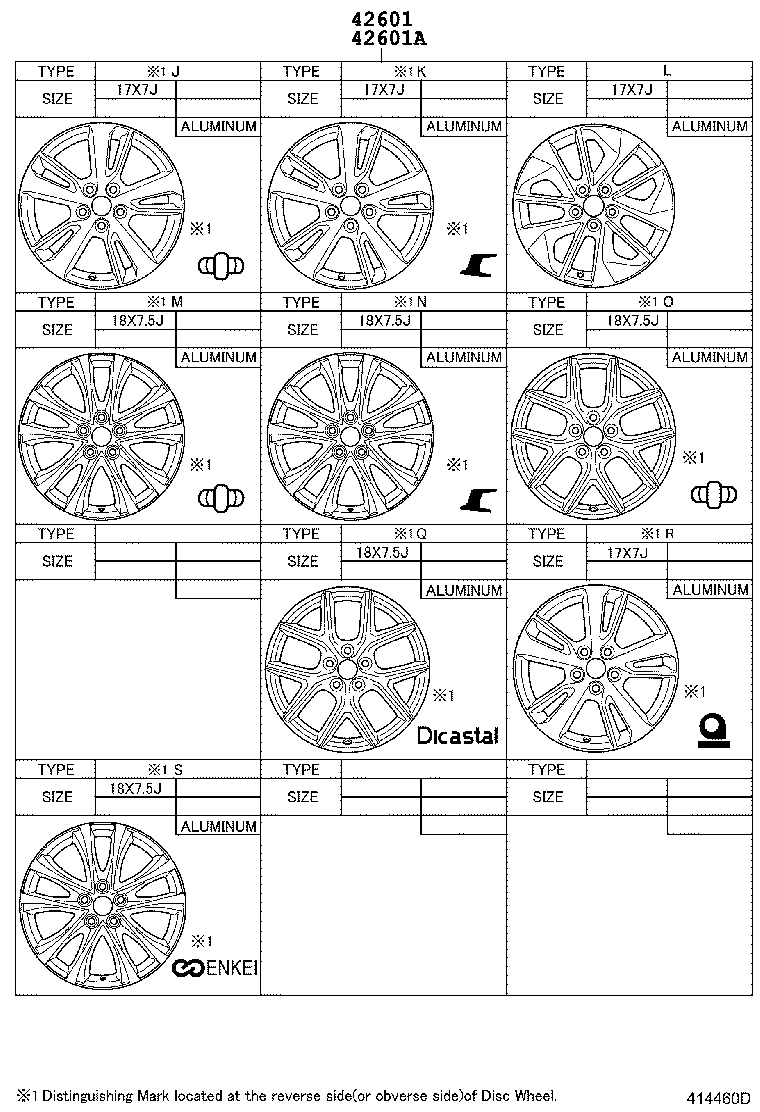 Exploded illustration 414460D