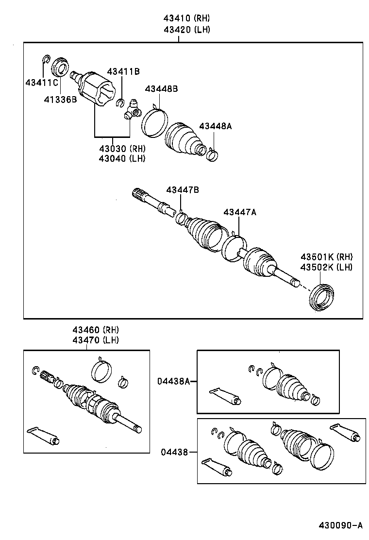 Exploded illustration 430090A