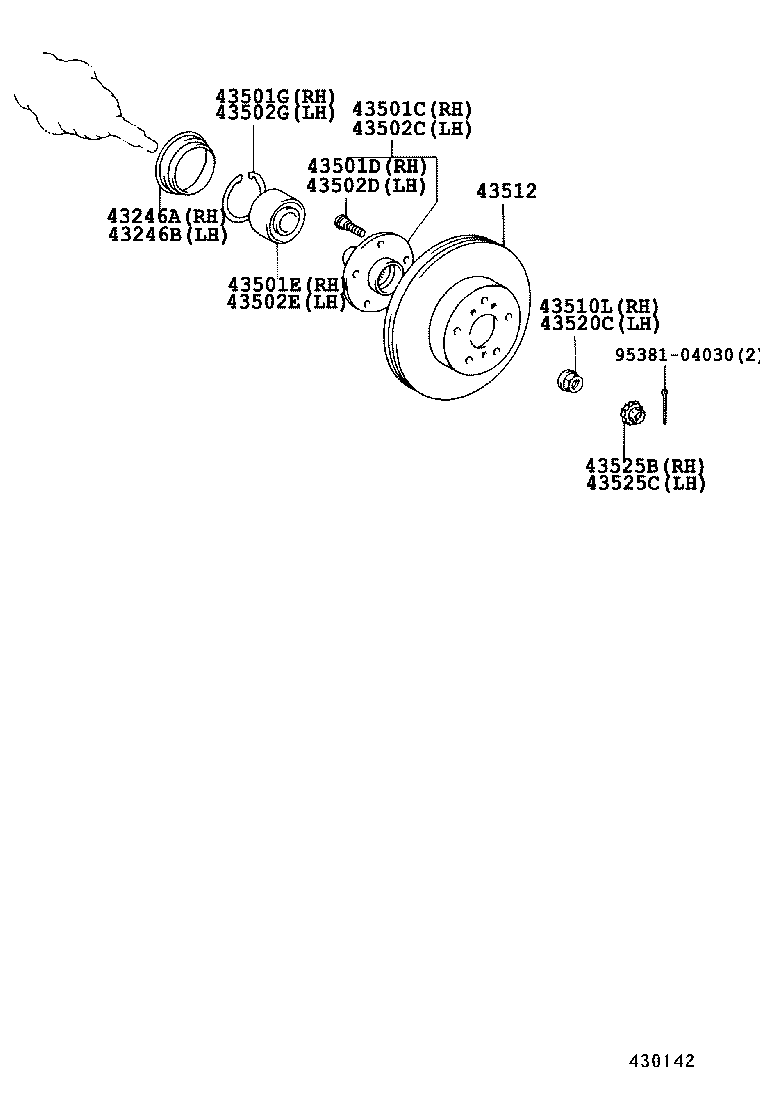 Exploded illustration 430142A