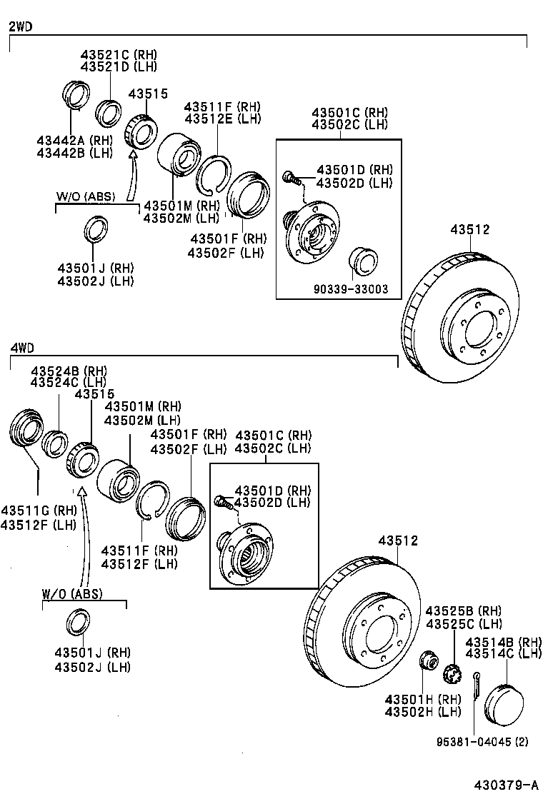 Exploded illustration 430379A