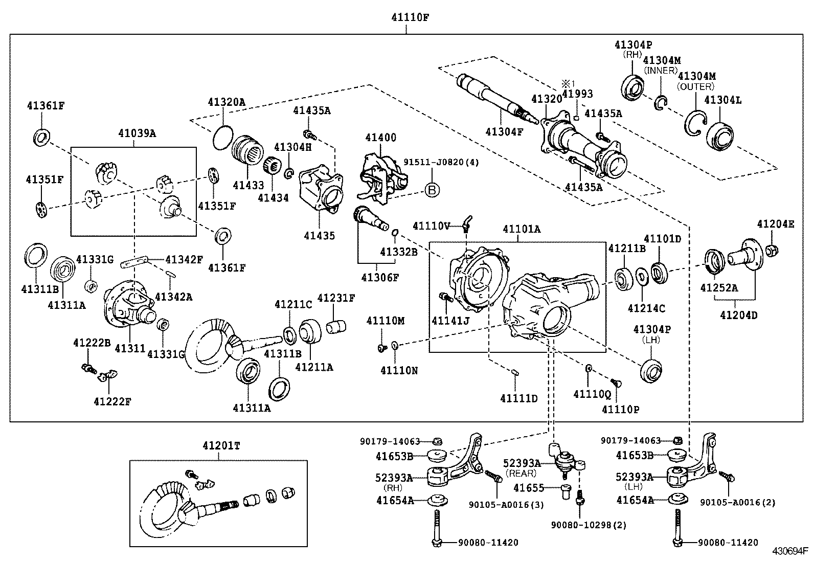 Exploded illustration 430694F
