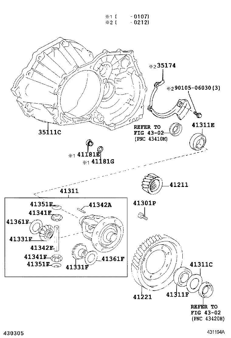 Exploded illustration 431194A