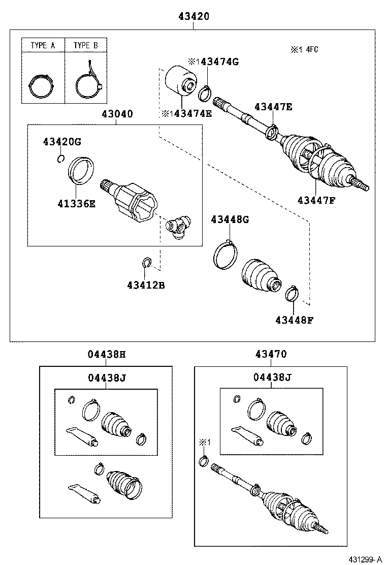 Exploded illustration 431299A