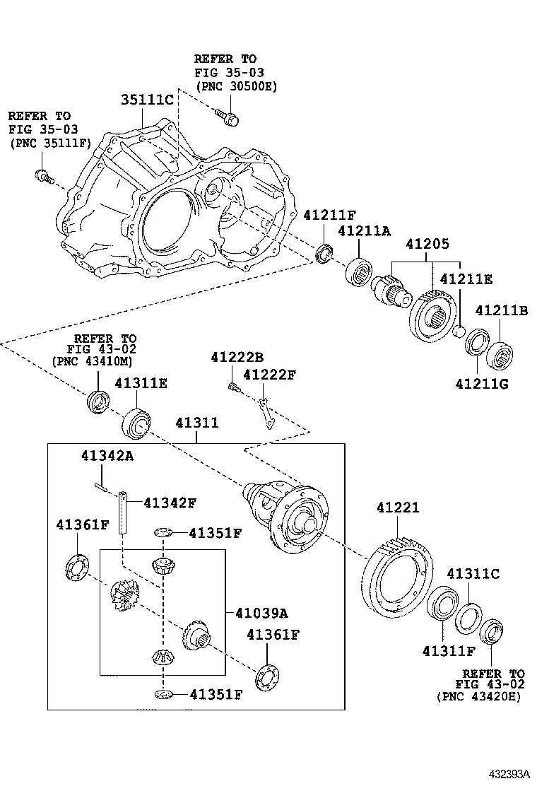 Exploded illustration 432393A