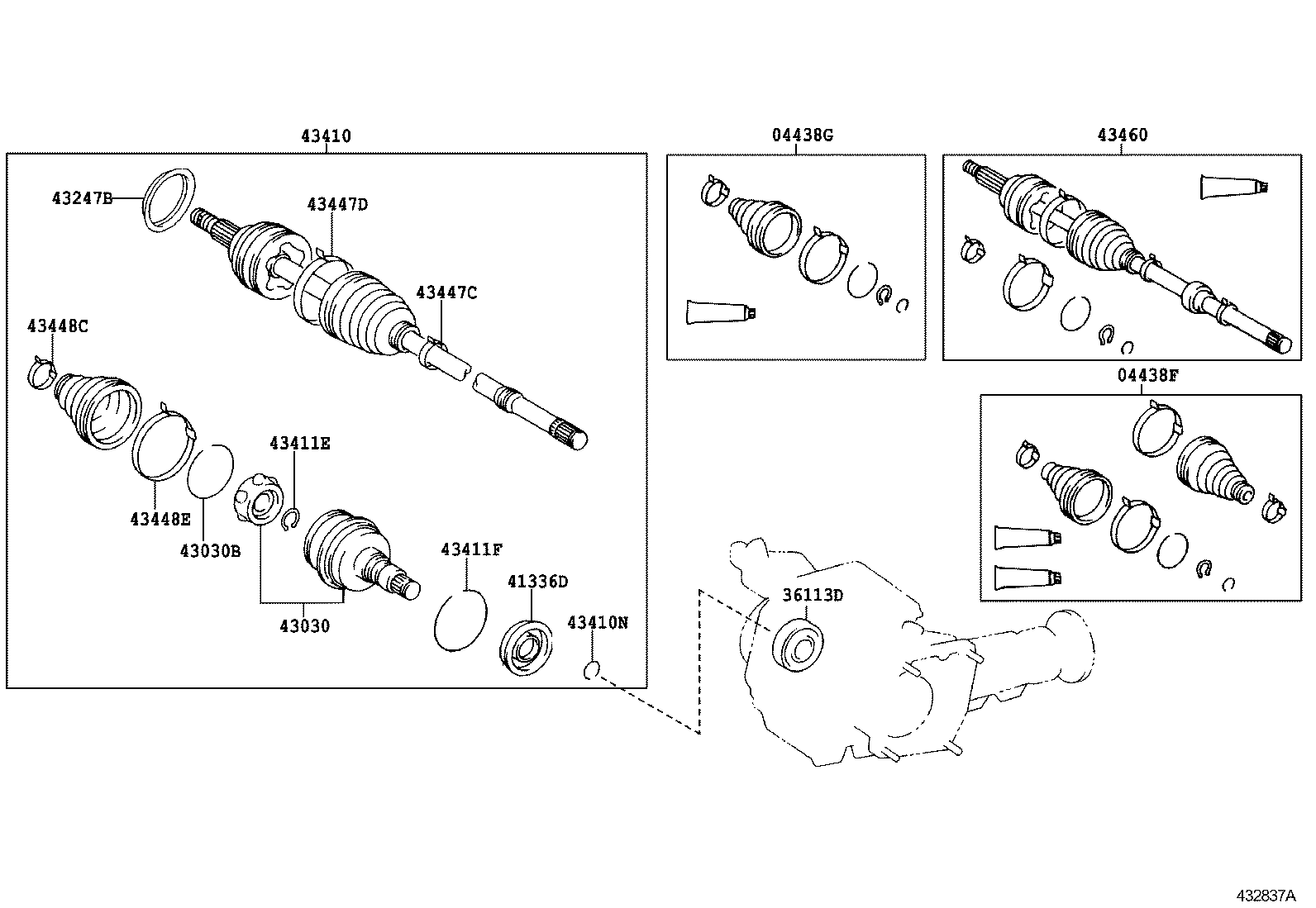 Exploded illustration 432837A